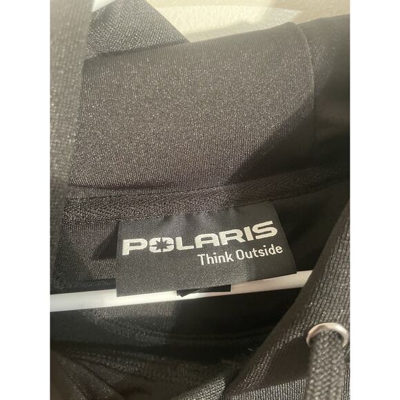 Polaris Spellout Logo Black Hoodie Men’s Size Medium - Picture 6 of 11